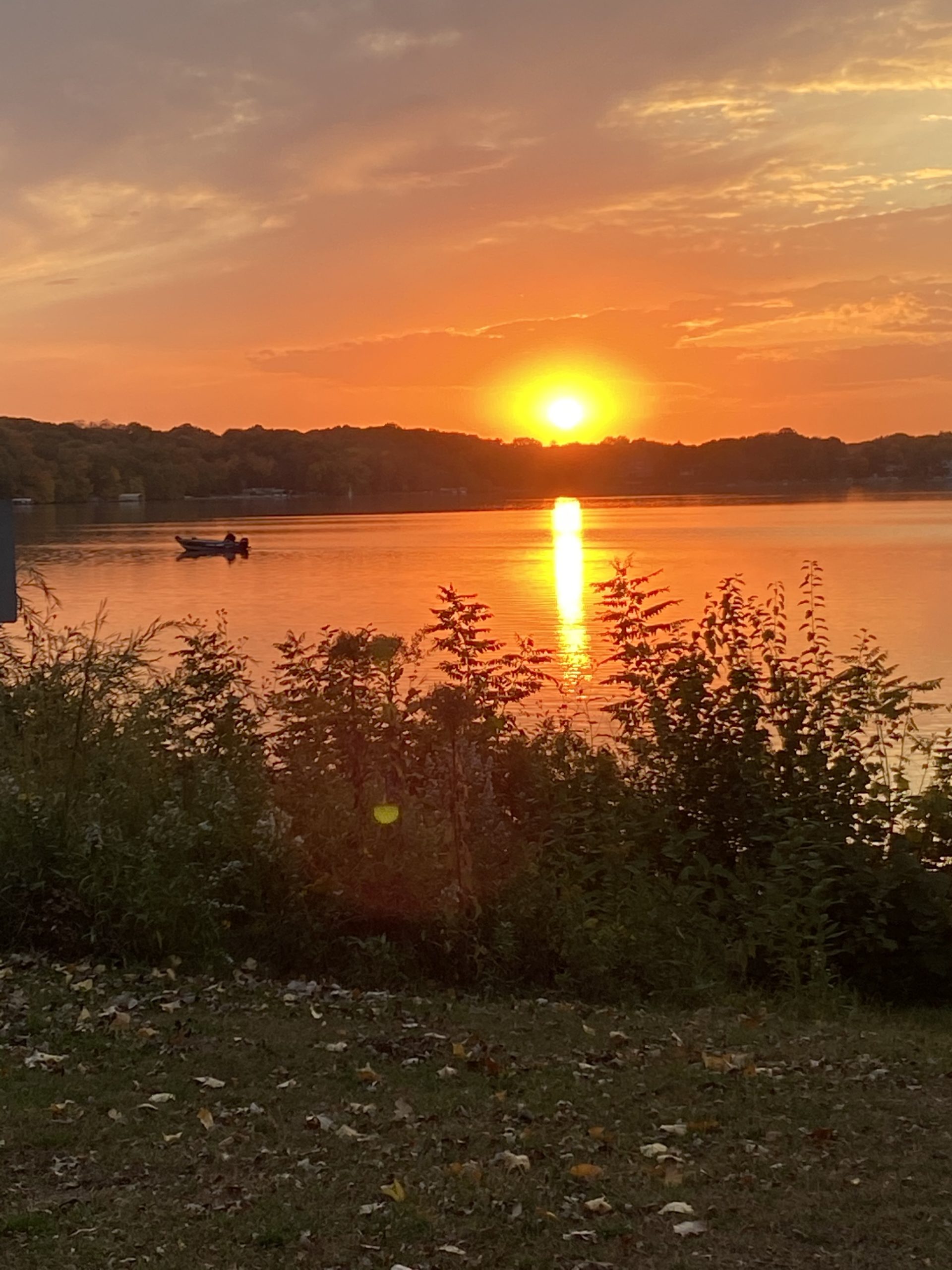 October Sunset Eden Prairie Lake Riley Eden Prairie Local News