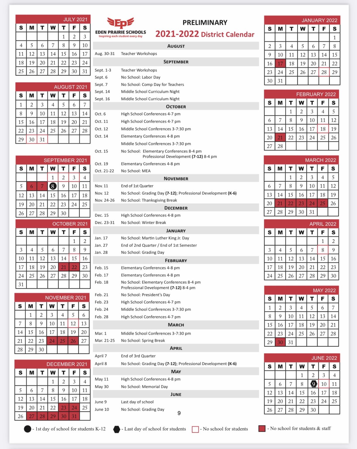 Proposed 202122 school calendar changed to avoid Rosh Hashanah Eden