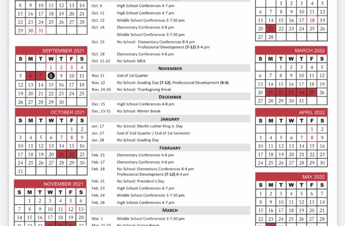 Minnetonka Public Schools 2022 Calendar - April Calendar 2022