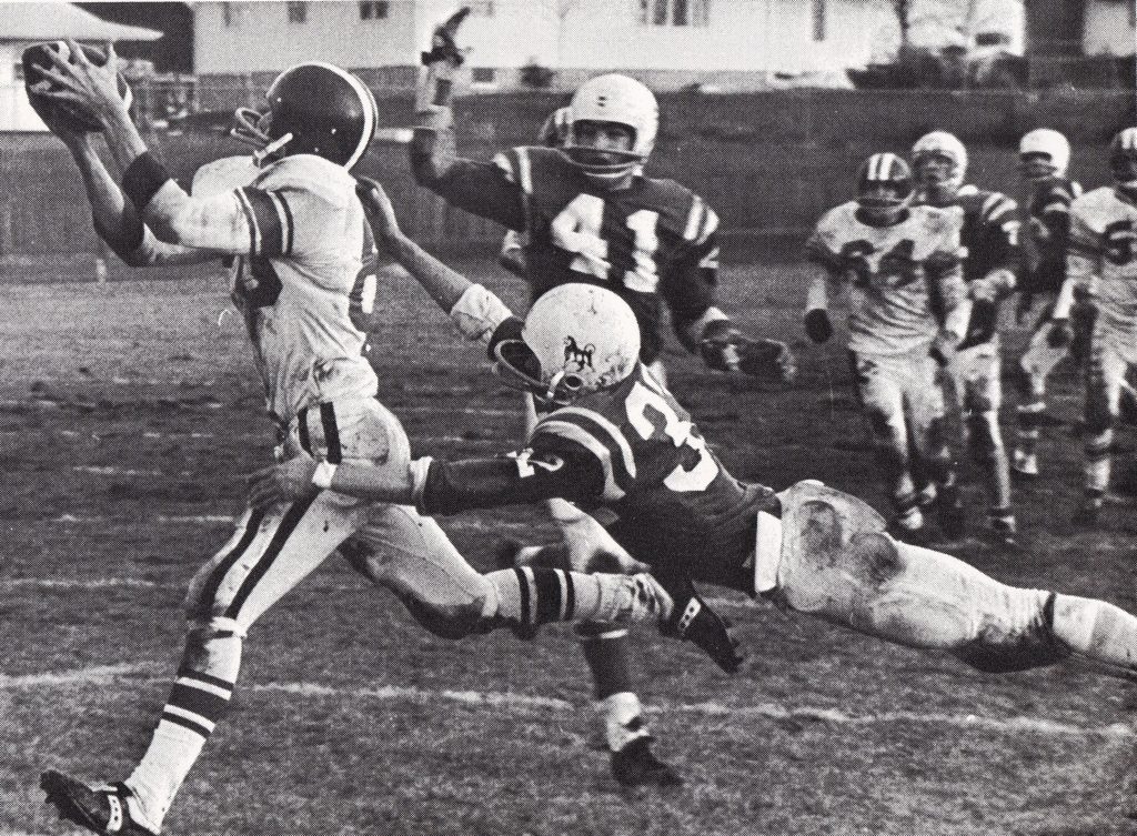 Westerhouse to LaGrand touchdown pass in 1970.