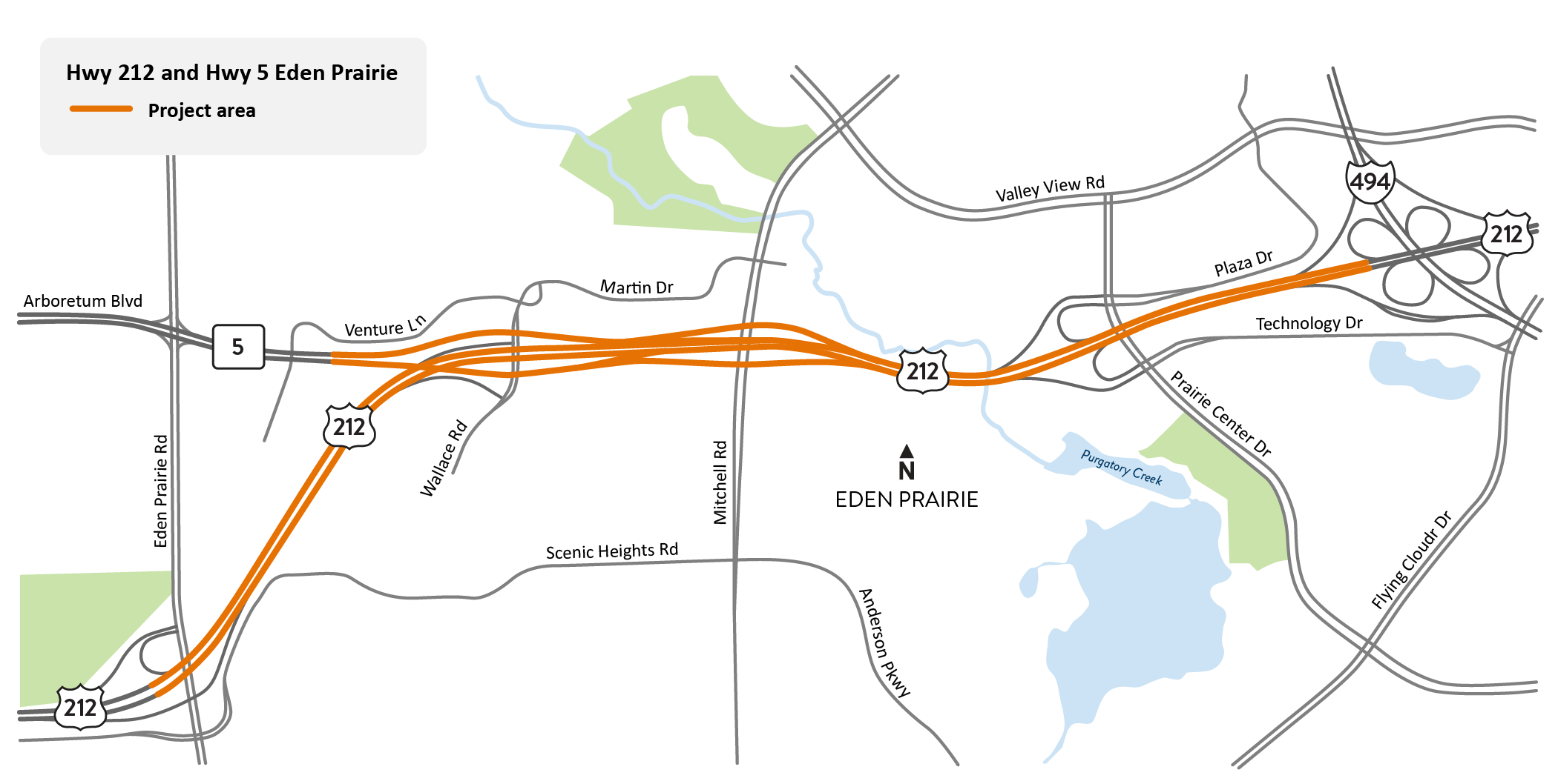 Hwy 212 And Hwy 5 In Eden Prairie 2025 Construction MN DOT Virtual Projectmap